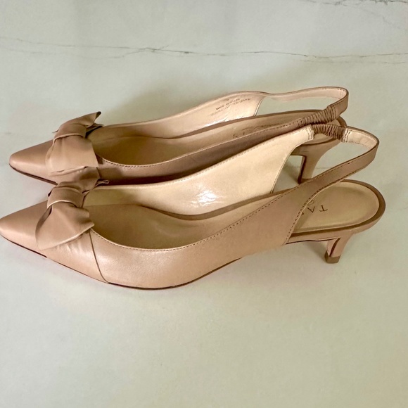 Womens Talbots Tan Leather Sling 👠, Size 8 - Picture 2 of 6